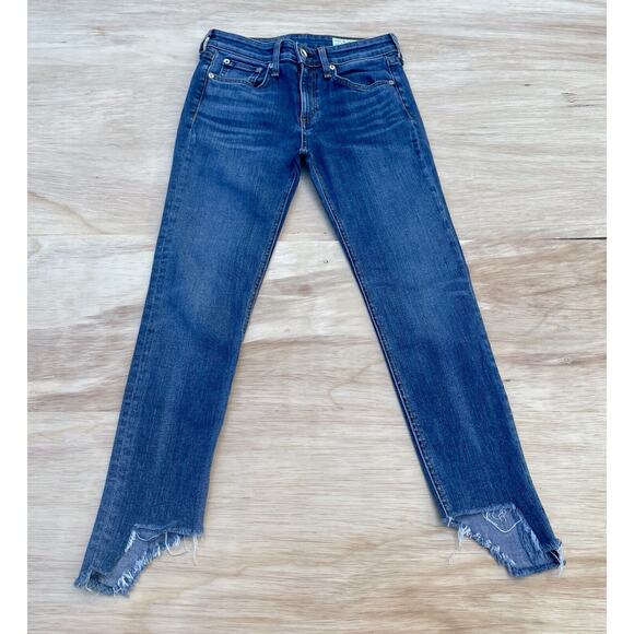 Rag & Bone New York Blue Ripped Jeans Size 25 - Picture 1 of 9